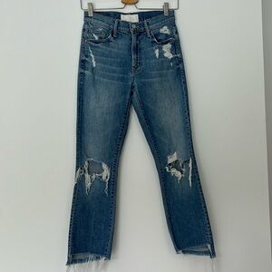 MOTHER Insider Crop Step Fray in Hijacking The Runway size 25